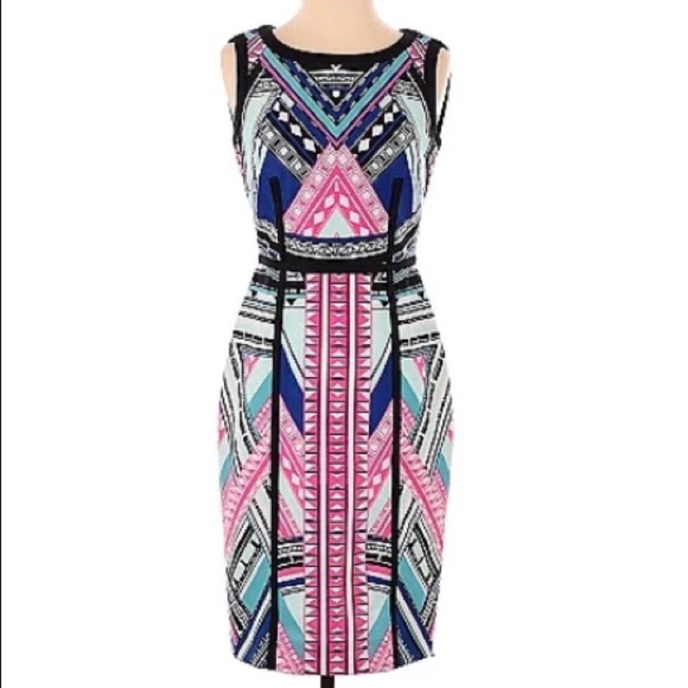 Antonio Melani Geometric Tribal Dress